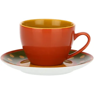ROSE & TULIPANI - Teetasse mit Untertasse Rot Cottage