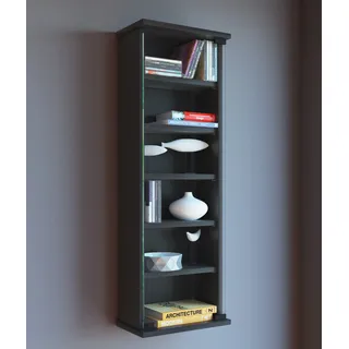 VCM Loposa Wandregal 31 x 18 x 91,5 cm Schwarz