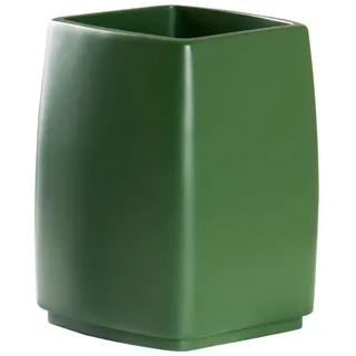 Sadena Zahnputzbecher , Dunkelgrün , Kunststoff , Uni , 7.7x10.7x7.5 cm , Badaccessoires, Zahnputzbecher