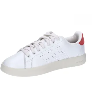 Herren Advantage Premium Leather Shoes, core white/core white/bright red, 38 2/3
