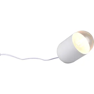 REALITY LEUCHTEN Tischleuchte "NARA, Tischlampe inkl. Leuchtmittel 1x E27 806 Lumen 2700K warmweiß", weiß matt, 1, Ø 10,5cm H: 14,5cm, 2 Stk., Leuchten, Tischleuchte mit Schnurschalter und wechselbarem Leuchtmittel (inkl.), Tischleuchte