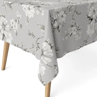 Martina Home Harzbeschichtete Tischdecke Daniela, 300 x 140 cm, Grau