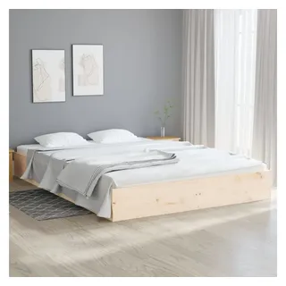 vidaXL Massivholzbett 160 x 200 cm Braun