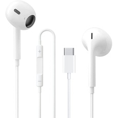 In-Ear-Kopfhörer USB Typ C mit Mikrofon (Hi-Res) und Lautstärkeregler für Samsung S20, iPad Pro 2018, Huawei P30 P40, OnePlus, Google Pixel 5/4/3 und andere Typ-C-Schnittstellengeräte