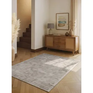 vikosa »Jane« rechteckig 10 mm Höhe Dezenter Glanz, Weich, Seidenoptik, Viskose, Wohnzimmer, Schlafzimmer