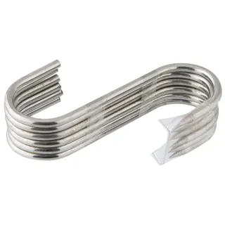 FMprofessional Fleischerhaken, hochwertige Räucherhaken für den Metzger, Lebensmittelhaken mit spitzem Ende zum Aufhängen des Fleischguts - spülmaschinengeeignet, Menge 6 Stück