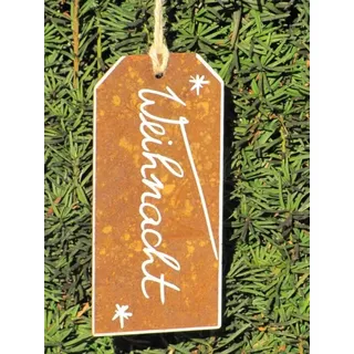 Edelrost Anhänger "Weihnacht"