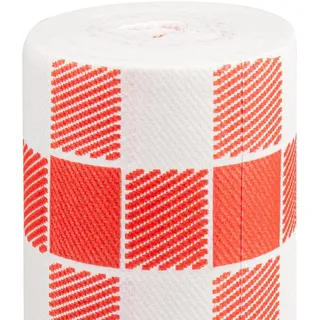 "Du Und Ich" Vorg. 120Cm (20 Ser.) "Vichy Rot" 55 G/M2 0,40X24 M Weiss Airlaid - 6 Un.