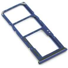 SIM-Kartenhalter für Samsung Original für Samsung Galaxy A70 (A705F) Blau Halter Speicherkarte Tray Schlitten mit mungoo Displayputztuch