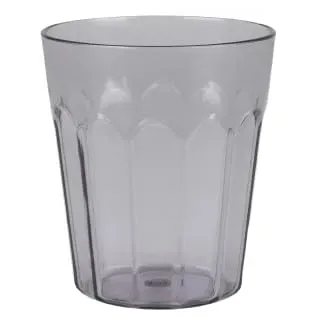 Urban Living Samba Glas aus Kunststoff, 250 ml, Durchmesser 7,5 cm x Höhe 8,8 cm, Grau