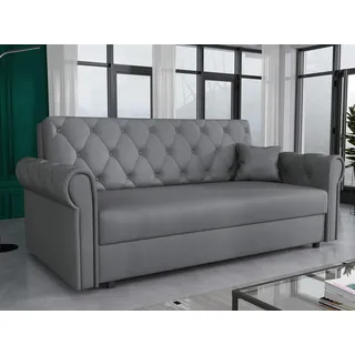Mirjan24 Schlafcouch 4-Sitzer Grau