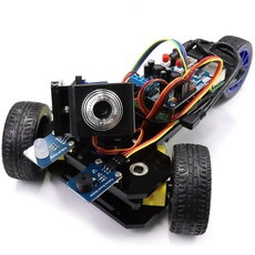 Freenove Three-Wheeled Smart Car Kit for Raspberry Pi 5 4 B 3 B+ B A+, Robot Project, App Control, Live Video, Ultrasonic Ranging, Camera Servo Wireless RC (Raspberry Pi NOT Included)