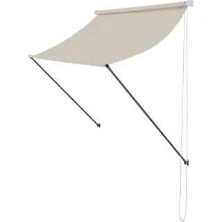 [pro.tec]® Standmarkise Malaga 400 x 120 cm beige