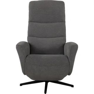 Duo Collection Relaxsessel Genua Polyester 77 x 75 x 84 cm Grau elektrisch verstellbar, drehbar