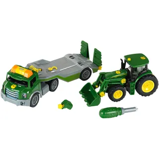 Theo Klein 3908 - Transporter mit Traktor grün 1:24