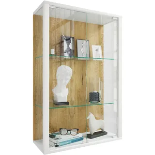 VCM Wandvitrine Udina M 60 x 25 x 0 cm Weiß