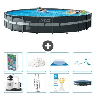 Ultra XTR Pool Rund - 732x132 cm - 7-teilig S675 - Grau