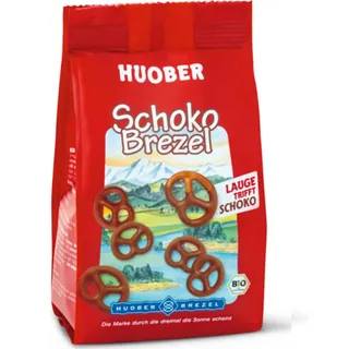 Huober Bio SchokoBrezeln, Brezeln mit Schokoladenüberzug, 100 g