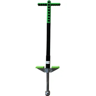 Relaxdays Pogo Stick Kinder 35 kg, Grün,Schwarz,Silber