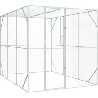 vidaXL Vogelkäfig Anthrazit 210 x 304 x 213 cm - Grau