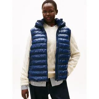 Tommy Hilfiger Curve Steppweste »CRV LW PADDED SLIM VEST« in großen Größen, mit Kapuze