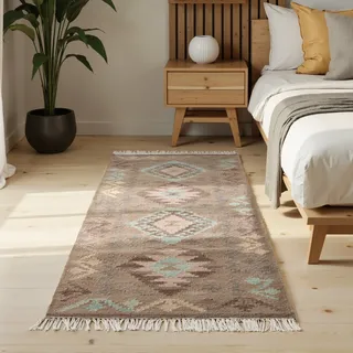 HANSE HOME »Kelim Dune« rechteckig 3 mm Höhe Wolle, Baumwolle, Natur, Handgewebt, orientalisch, Boho, traditionell,