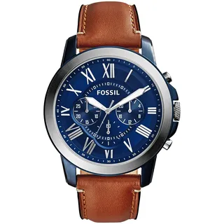 Fossil Grant Chronograph Leder braun 44 mm FS5151