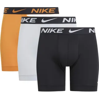 Nike Boxershorts Brief 3PK Unterwäsche, Wolf Grey/Monarch/Black, XXL Herren