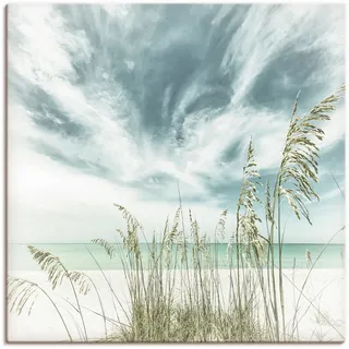 Artland Wandbild "Allein am Strand" Strandbilder 1 Stk. tlg. als Leinwandbild, Poster in verschied. Größen, farbe bild(er): blau