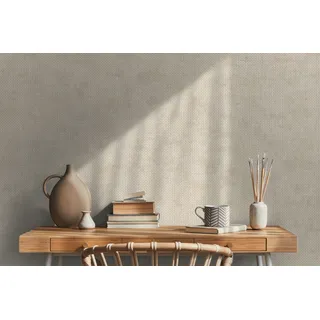 A.S. Création Unitapete metallic), Effekt beige Gold THE BOS Uni Metalliceffekt", (beige goldfarben B:0,53m H:0,01m L:10,05m, Vinyl, Vlies, Tapeten, Grafisch Tapeten Wohnzimmer Schlafzimmer Küche modern Flur Design Büro