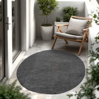 Paco Home Outdoor-Teppich 80 x 80 cm Grau