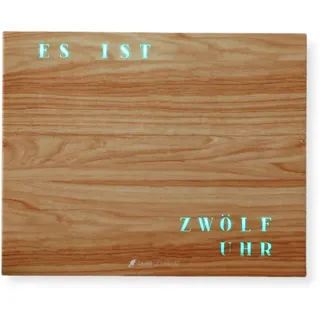 build-yours WordClock Jupiter Holz Optik - Moderne LED Wanduhr mit Wortanzeige - Digitale Wortuhr in Deutsch