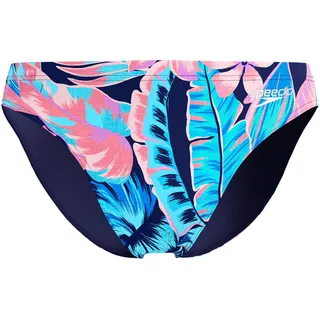 Speedo Print Beachstar Brief 2" Badehose für Herren, Peacoat, 28