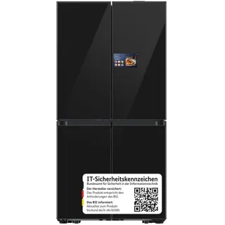 Samsung RM90F67CECEF French Door (654 l, 1853 mm hoch, Schwarz)