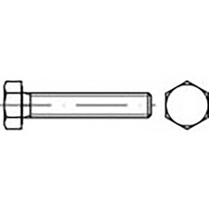 Bild TO-6861753 Sechskantschrauben M12 80mm Außensechskant DIN 961 Stahl 50St.