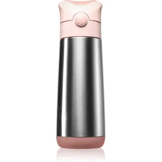 B.Box Insulated Drink Bottle Thermosflasche mit Strohhalm Blush Crush 500 ml