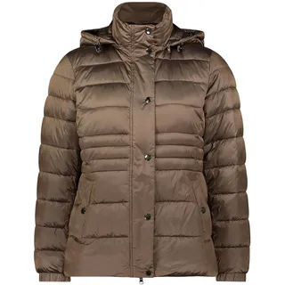 Steppjacke CARTOON "Steppjacke mit abnehmbarer Kapuze", Damen, Gr. 40, braun (rain drum), Obermaterial: 100% Polyamid PA., Jacken Steppjacke