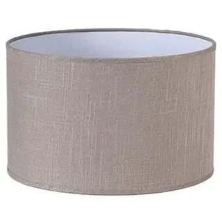 Zarivy Zylindrischer Lampenschirm E27, Leinen, grau, 22 x 22 x 15 cm, ideal für Tischlampen und gemütliche Umgebungen.
