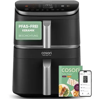 COSORI Turbo Tower Pro Smart Airfryer 10,8L Silbergrau