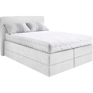 Westfalia Schlafkomfort Boxspringbett, wahlweise mit Kaltschaum-Topper weiß