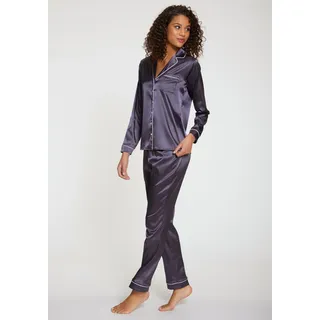 s.Oliver Pyjama, (Set, 3 tlg.), mit Schlafmaske, blau