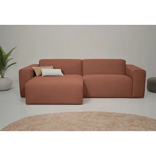 OTTO home »Koa, 228 cm, L-Form, Modulsofa in Cord, Chenille, Struktur, Webstoff« Designsofa, weicher Lounge-Sitzkomfort, Welleunterfederung, bodentief,