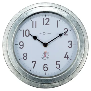 Nextime Wanduhr 22 cm 4301GA silber