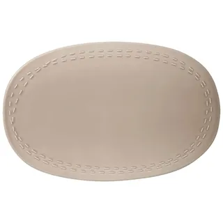 Villeroy & Boch like. by Villeroy und Boch it's my moment Teller, 30 x 19 cm, Premium Porzellan, Braun