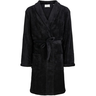 JACK & JONES Men's JACFLEECE Bathrobe Bademantel, Black, L