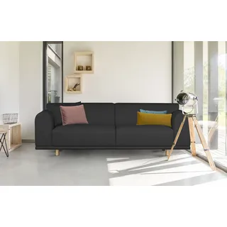 OTTO home 3-Sitzer »Maroon« in skandinavischem Design, mit losen Kissen, schwarz,
