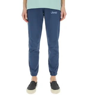 JEEP Damen J Woman Sweatpants Small Print J24s Hose, Canvas Blue/Pale AME, L EU