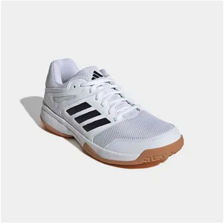 adidas Hallenschuh ADIDAS PERFORMANCE "SPEEDCOURT IN", Damen, Gr. 37, schwarz-weiß (cloud weiß, core schwarz, gum10), Synthetik, Textil, Schuhe Hallenschuh, geeignet für jeden Hallensport, Topseller