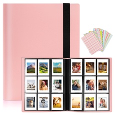 Flintronic Fotoalbum mit 468 Taschen, Kompatibel Mit Fujifilm Instax Mini Film/Kodak Zink Fotopapier/Polaroid Zink Fotopapier/HP Sprocket Fotopapier Mini 3-Zoll-Film Fotobuch aus PU-Leder