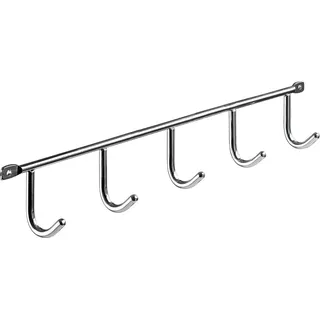 Hettich Garderobenleiste 5 Haken 52 x 350 x 35 mm Verchromt